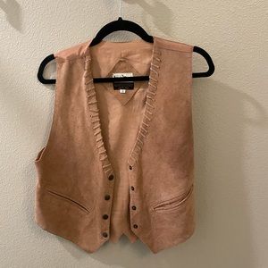 Vintage pink western vest